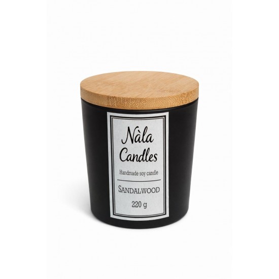 Nàla Candles Sandalwood – Χειροποίητο Κερί Σόγιας 220g με Ξύλινο Φυτίλι Nàla Candles Sandalwood – Χειροποίητο Κερί Σόγιας 220g με Ξύλινο Φυτίλι