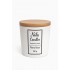 Αρωματικό Κερί Σόγιας Nàla White Musk 220g με Ξύλινο Φυτίλι