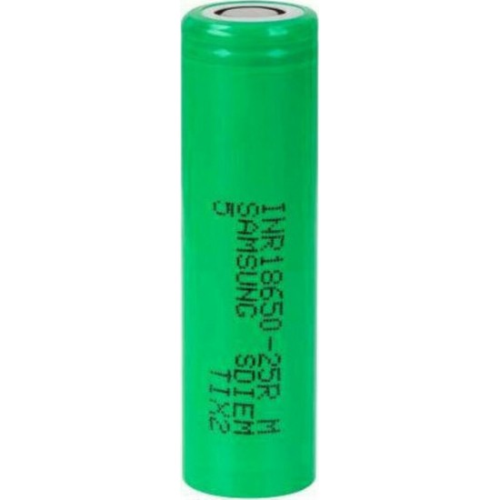 Samsung INR18650 Επαναφορτιζόμενη Μπαταρία 18650 Li-ion 2500mAh 3.7V (1τμχ)